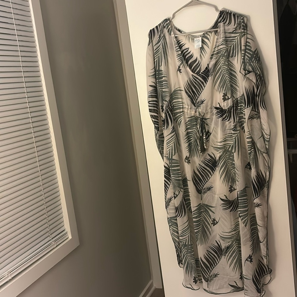 Target sheer swim cover up size large